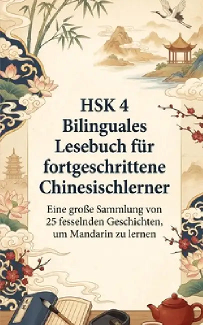 HSK 4 Bilinguales Lesebuch für fortgeschrittene Chinesischlerner: Eine große Sammlung von 25 fesselnden Geschichten, um Mandarin zu lernen by Luther Lingo