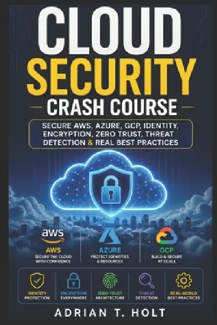 Cloud Security Crash Course: Secure Aws, Azure, Gcp, Identity, Encryption, Zero Trust, Threat Detection & Real Best Practices by Adrian T. Holt
