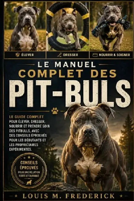 Le Manuel Complet Des Pit-Buls: Le guide complet pour élever, dresser, nourrir et prendre soin des pitbulls, avec des conseils éprouvés pour les début by Louis M. Frederick