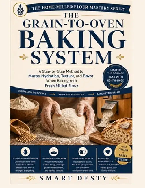 The Grain-to-Oven Baking System: A Step-by-Step Method to Master Hydration, Texture, and Flavor When Baking with Fresh Milled Flour by Smart Desty