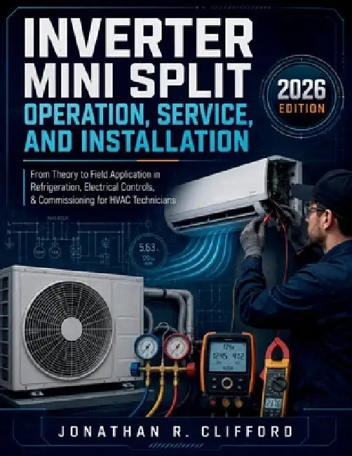 Inverter Mini Split Operation, Service, and Installation: From Theory to Field Application in Refrigeration, Electrical Controls, & Commissioning for by Jonathan R. Clifford