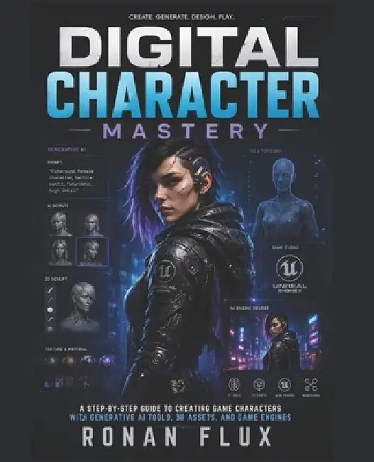 Digital Character Mastery: A Step-by-Step Guide to Creating Game Characters with Generative AI Tools, 3D Assets, and Game Engines by Ronan Flux