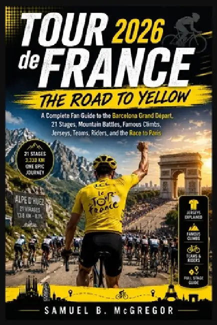 Tour de France 2026: The Road to Yellow: A Complete Fan Guide to the Barcelona Grand Départ, 21 Stages, Mountain Battles, Famous Climbs, Jerseys, Team by Samuel B. McGregor