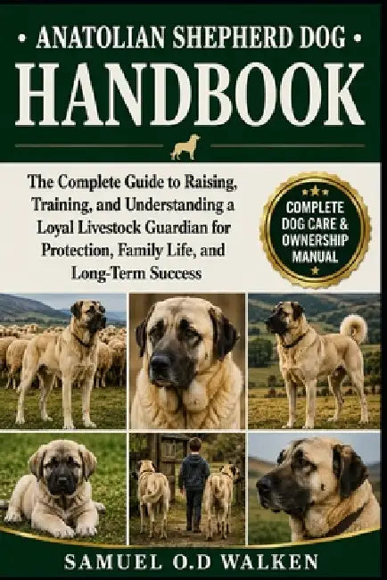 Anatolian Shepherd Dog Handbook: The Complete Guide to Raising, Training, and Understanding a Loyal Livestock Guardian for Protection, Family Life, an by Samuel O. D. Walken