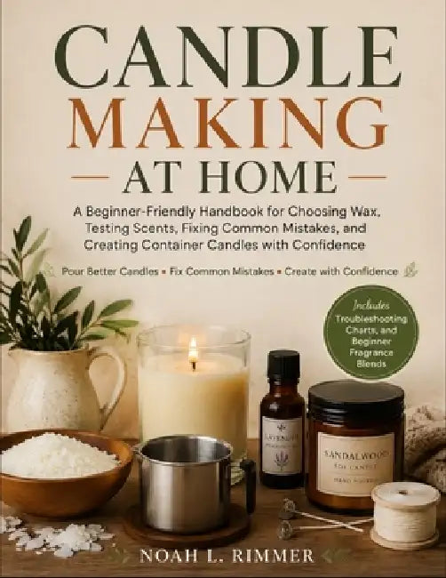 Candle Making at Home: A Beginner-Friendly Handbook for Choosing Wax, Testing Scents, Fixing Common Mistakes, and Creating Container Candles with Conf by Noah L. Rimmer