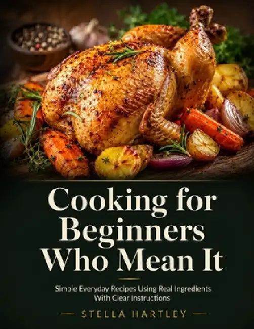 Cooking for Beginners Who Mean It: Simple Everyday Recipes Using Real Ingredients With Clear Instructions by Stella Hartley