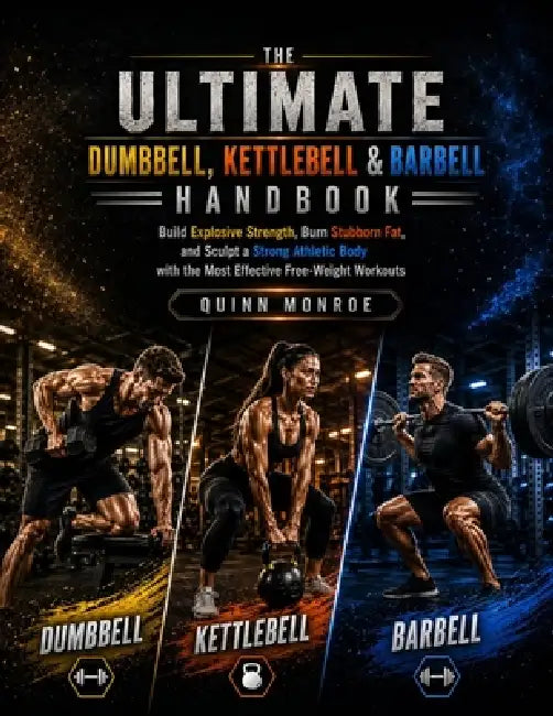 The Ultimate Dumbbell, Kettlebell & Barbell Handbook: Build Explosive Strength, Burn Stubborn Fat, and Sculpt a Strong Athletic Body with the Most Eff by Quinn Monroe