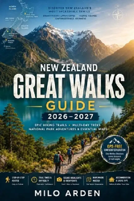New Zealand Great Walks Guide 2026-2027: Epic Hiking Trails, Multi-Day Treks, National Park Adventures & Essential Maps by Milo Arden
