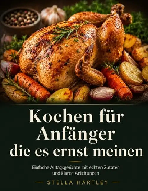 Kochen für Anfänger die es ernst meinen: Einfache Alltagsgerichte mit echten Zutaten und klaren Anleitungen by Stella Hartley