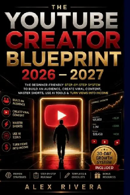 The Youtube Creator Blueprint 2026-2027: The Beginner-Friendly Step-by-Step System to Build an Audience, Create Viral Content, Master Shorts, Use AI T by Alex Rivera