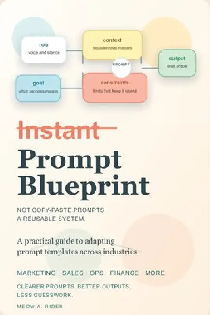 Prompt Blueprint: A Practical Guide to Adapting Prompt Templates Across Industries by Meow A. Rider