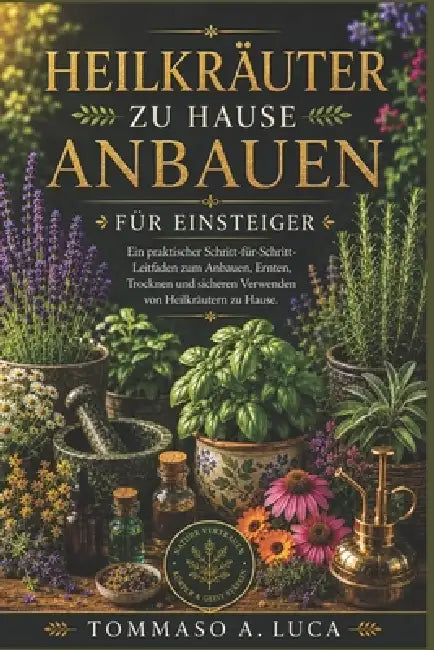 Heilkräuter Zu Hause Anbauen Für Einsteiger: Ein praktischer Schritt-für-Schritt-Leitfaden zum Anbauen, Ernten, Trocknen und sicheren Verwenden von He by Tommaso A. Luca