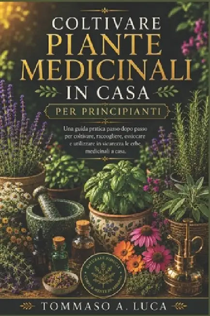 Coltivare Piante Medicinali in Casa Per Principianti: Una guida pratica passo dopo passo per coltivare, raccogliere, essiccare e utilizzare in sicurez by Tommaso A. Luca