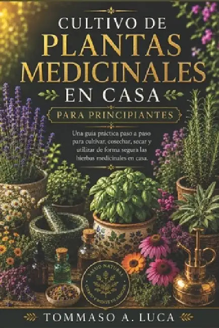 Cultivo de Plantas Medicinales En Casa Para Principiantes: Una guía práctica paso a paso para cultivar, cosechar, secar y utilizar de forma segura las by Tommaso A. Luca