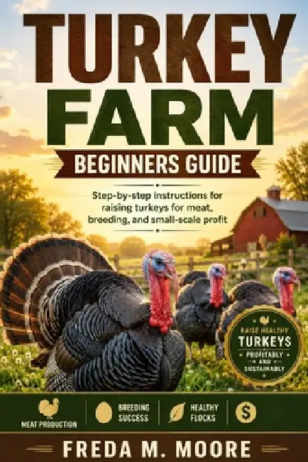 Turkey Farm Beginners Guide: Step-by-step instructions for raising turkeys for meat, breeding, and small-scale profit by Freda M. Moore