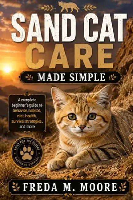 SAND CAT CARE Made simple: A complete beginner's guide to behavior, habitat, diet, health, survival strategies, and more by Freda M. Moore