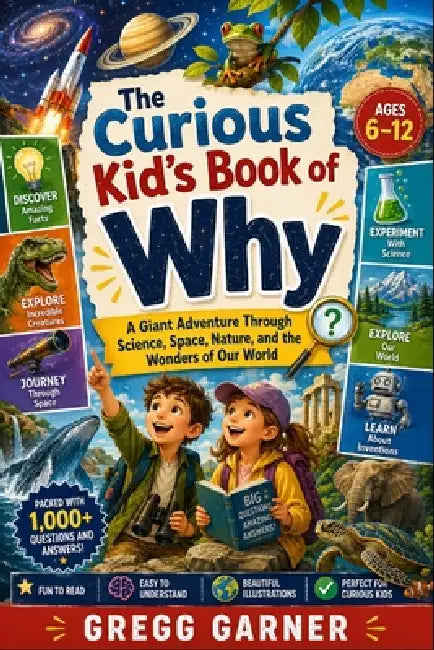 The Curious Kid's Book of Why: A Giant Adventure Through Science, Space, Nature, and the Wonders of Our World by Gregg Garner