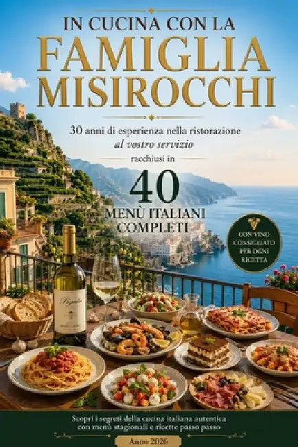 200 Ricette Facili della Cucina Italiana: 40 Menù Completi dall'Antipasto al Dolce per Pranzi e Cene Perfetti by Ivano Misirocchi, Paolo Misirocchi