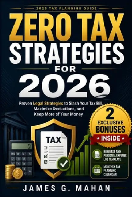 Zero Tax Strategies for 2026: Proven Legal Strategies to Slash Your Tax Bill, Maximize Deductions, and Keep More of Your Money by James G. Mahan