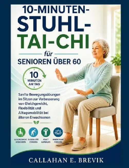 10-Minuten-Stuhl-Tai-Chi für Senioren über 60: Sanfte Bewegungsübungen im Sitzen zur Verbesserung von Gleichgewicht, Flexibilität und Alltagsmobilität by Callahan E. Brevik