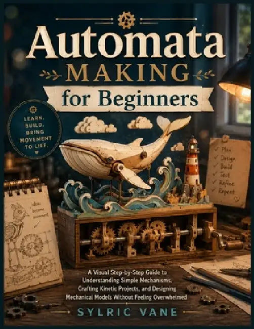 Automata Making for Beginners: A Visual Step-by-Step Guide to Understanding Simple Mechanisms, Crafting Kinetic Projects, and Designing Mechanical Mod by Sylric Vane