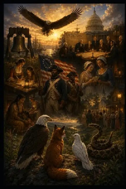 God and the Founders: As told by the Eagle, Fox, Dove, and the Rattle Snake by Cr Petersen
