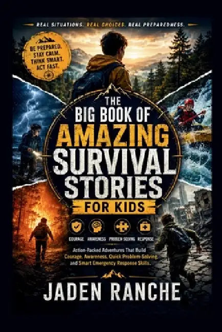 The Big Book of Amazing Survival Stories for Kids: Action-Packed Adventures That Build Courage, Awareness, Quick Problem-Solving, and Smart Emergency by Jaden Ranche
