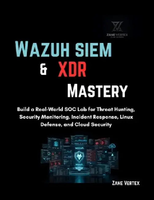 Wazuh SIEM & XDR Mastery: Build a Real-World SOC Lab for Threat Hunting, Security Monitoring, Incident Response, Linux Defense, and Cloud Security by Zane Vertex