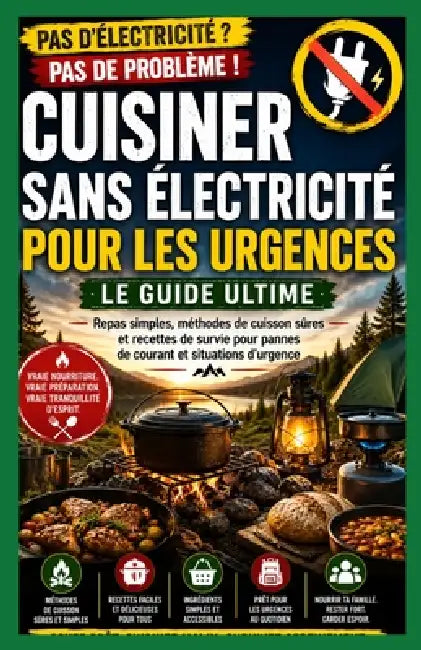 Guide de cuisson sans électricité pour les urgences.: Repas simples, méthodes de cuisson sûres et recettes de survie face aux pannes de courant et aux by Kaleigh S. Gracia