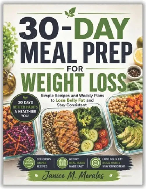 30-Day Meal Prep for Weight Loss: Simple Recipes and Weekly Plans to Lose Belly Fat and Stay Consistent by Janice M. Morales