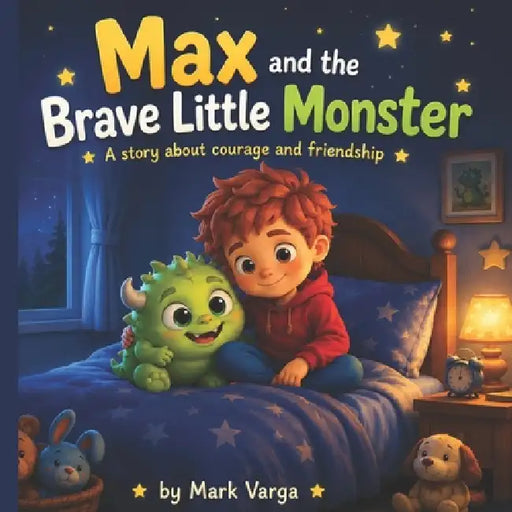 Max and the Brave Little Monster: A Bedtime Story: A Calming Bedtime Story for Kids About Friendship, Courage, and Overcoming Fear of the Dark (Ages 3 by Mark Varga