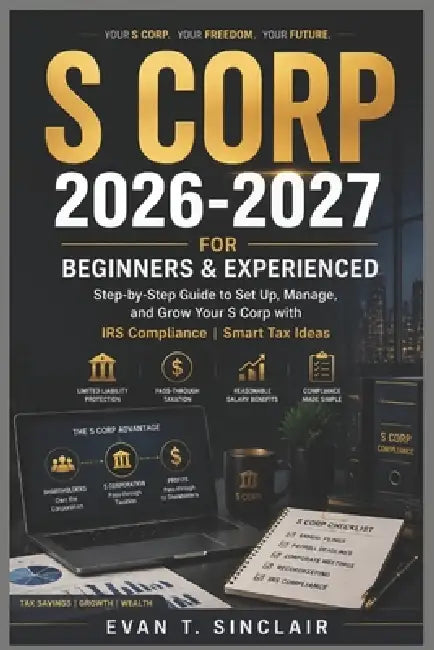 S Corp 2026-2027 for Beginners & Experienced: Step-by-Step Guide to Set Up, Manage and Grow Your S Corp with IRS Compliance Smart Tax Ideas by Evan T. Sinclair