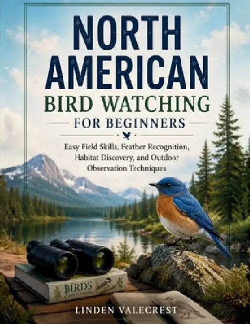 North American Bird Watching for Beginners: Easy Field Skills, Feather Recognition, Habitat Discovery, and Outdoor Observation Techniques by Linden Valecrest