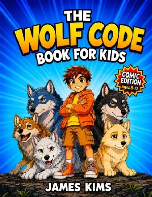 The Wolf Code Book for Kids: 24 Illustrated Stories for Ages 8-12 to Discover the Way of the Wolf and Build Confidence, Leadership, Teamwork, and Inne by James Kims