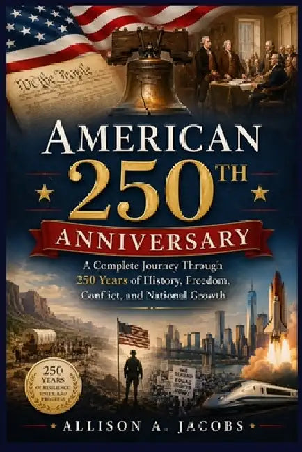 American 250th Anniversary: A Complete Journey Through 250 Years of History, Freedom, Conflict, and National Growth by Allison A. Jacob