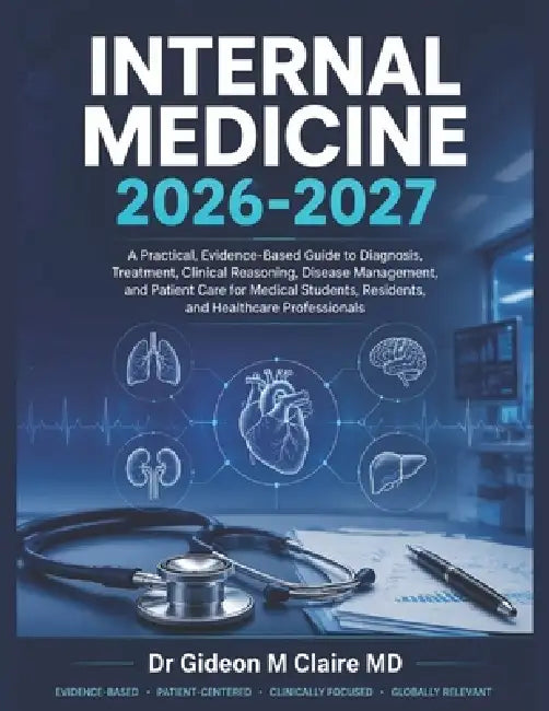 Internal Medicine 2026-2027: A Practical, Evidence-Based Guide to Diagnosis, Treatment, Clinical Reasoning, Disease Management, and Patient Care for M by Gideon M. Claire