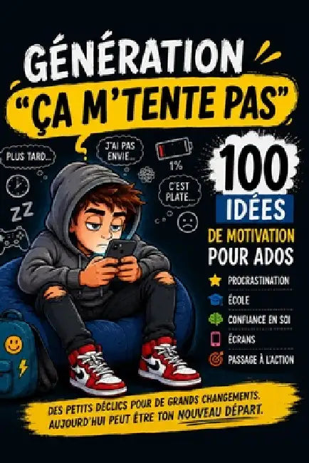 Génération "ça m'tente pas": 100 idées de motivation pour ados - vaincre la procrastination, gagner confiance en soi, mieux gérer l'école, les écrans by MC Bono