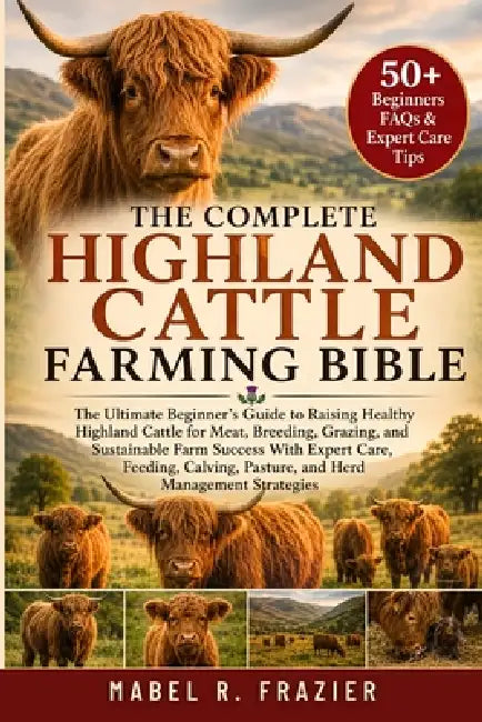 The Complete Highland Cattle Farming Bible: The Ultimate Guide to Raising Healthy Highland Cattle for Beef, Breeding, Grazing, Calving, Sustainable Fa by Mabel R. Frazier