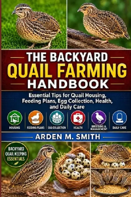 The Backyard Quail Farming Handbook: Essential Tips for Quail Housing, Feeding Plans, Egg Collection, Health, and Daily Care by Arden M. Smith
