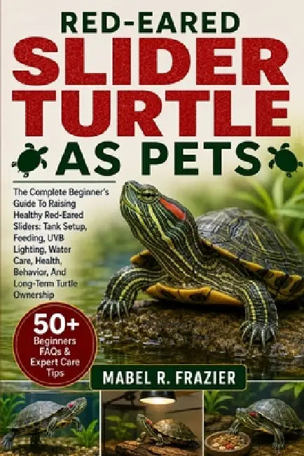 Red-Eared Slider Turtle as Pets: The Complete Beginner's Guide To Raising Healthy Red-Eared Sliders: Tank Setup, Feeding, UVB Lighting, Water Care, He by Mabel R. Frazier