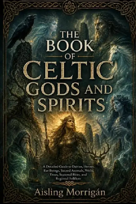 The Book of Celtic Gods and Spirits: A Detailed Guide to Deities, Heroes, Fae Beings, Sacred Animals, Wells, Trees, Seasonal Rites, and Regional Folkl by Aisling Morrigán