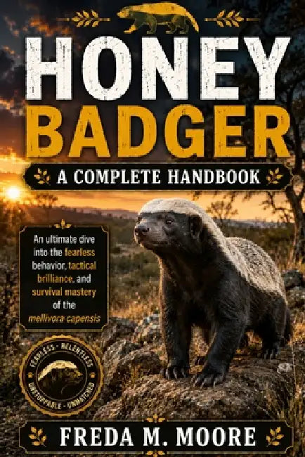 HONEY BADGER A complete handbook: An ultimate dive into the fearless behavior, tactical brilliance, and survival mastery of the mellivora capensis by Freda M. Moore