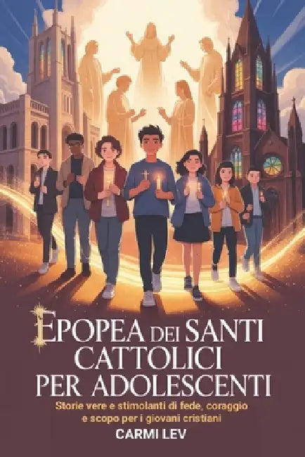 Epopea Dei Santi Cattolici Per Adolescenti: Storie vere e stimolanti di fede, coraggio e scopo per i giovani cristiani by Carmi Lev