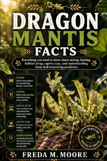 Dragon Mantis Facts: Everything you need to know about raising, feeding, habitat setup, captive care, and understanding these leaf-mimicking predators by Freda M. Moore
