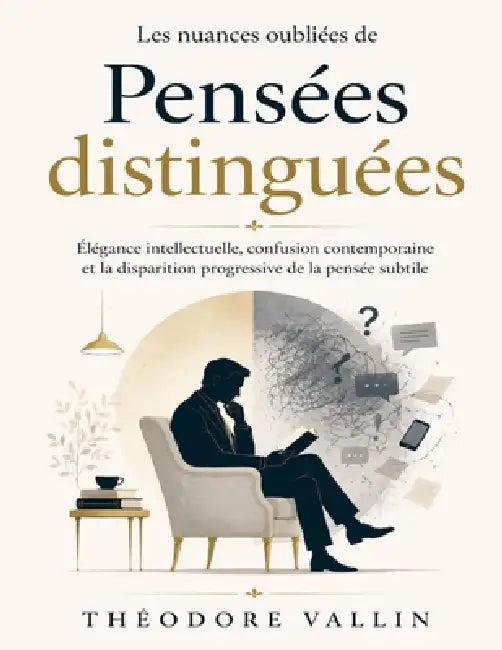 Les nuances oubliées de Pensées distinguées: Élégance intellectuelle, confusion contemporaine et la disparition progressive de la pensée subtile by Théodore Vallin