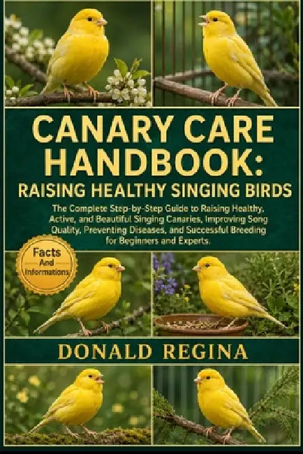 Canary Care Handbook: RAISING HEALTHY SINGING BIRDS: The Complete Step-by-Step Guide to Raising Healthy, Active, and Beautiful Singing Canaries, Impro by Donald Regina