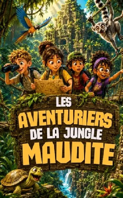 Les Aventuriers de la Jungle Maudite: Un roman d'aventure jeunesse captivant pour les enfants de 8 à 12 ans by Laurent Desmazeau