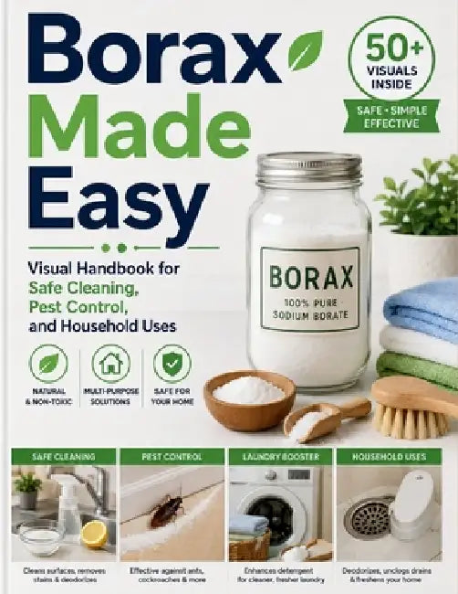 Borax Made Easy: Visual Handbook for Safe Cleaning, Pest Control, and Household Uses by Craft Logan, Vertex Gable