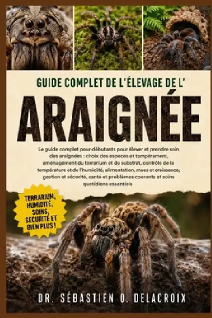 Guide Complet de l'Élevage de L' Araignée: Le guide complet pour débutants pour élever et prendre soin des araignées: choix des espèces et.......probl by Sébastien O. Delacroix