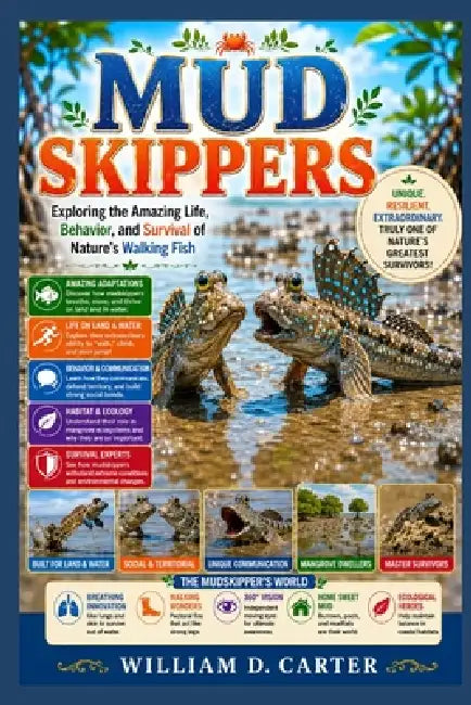 Mudskippers: Exploring the Amazing Life, Behavior, and Survival of Nature's Walking Fish by William D. Carter